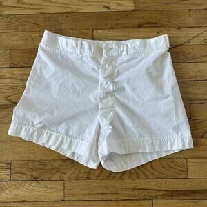 Vintage U.S. Navy Flare Bell bottom White Shorts Size 31 Sailor Cotton Modified